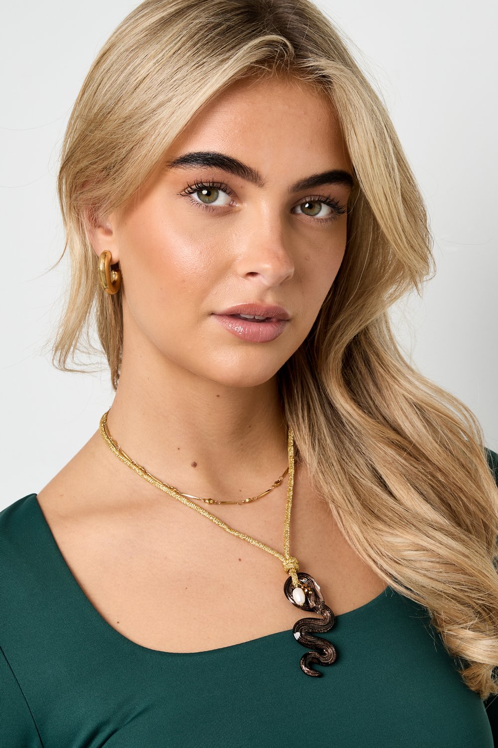 Polyester Pendant necklaces snake Casual Daily Simple Series Women's jewelry h5Picture3