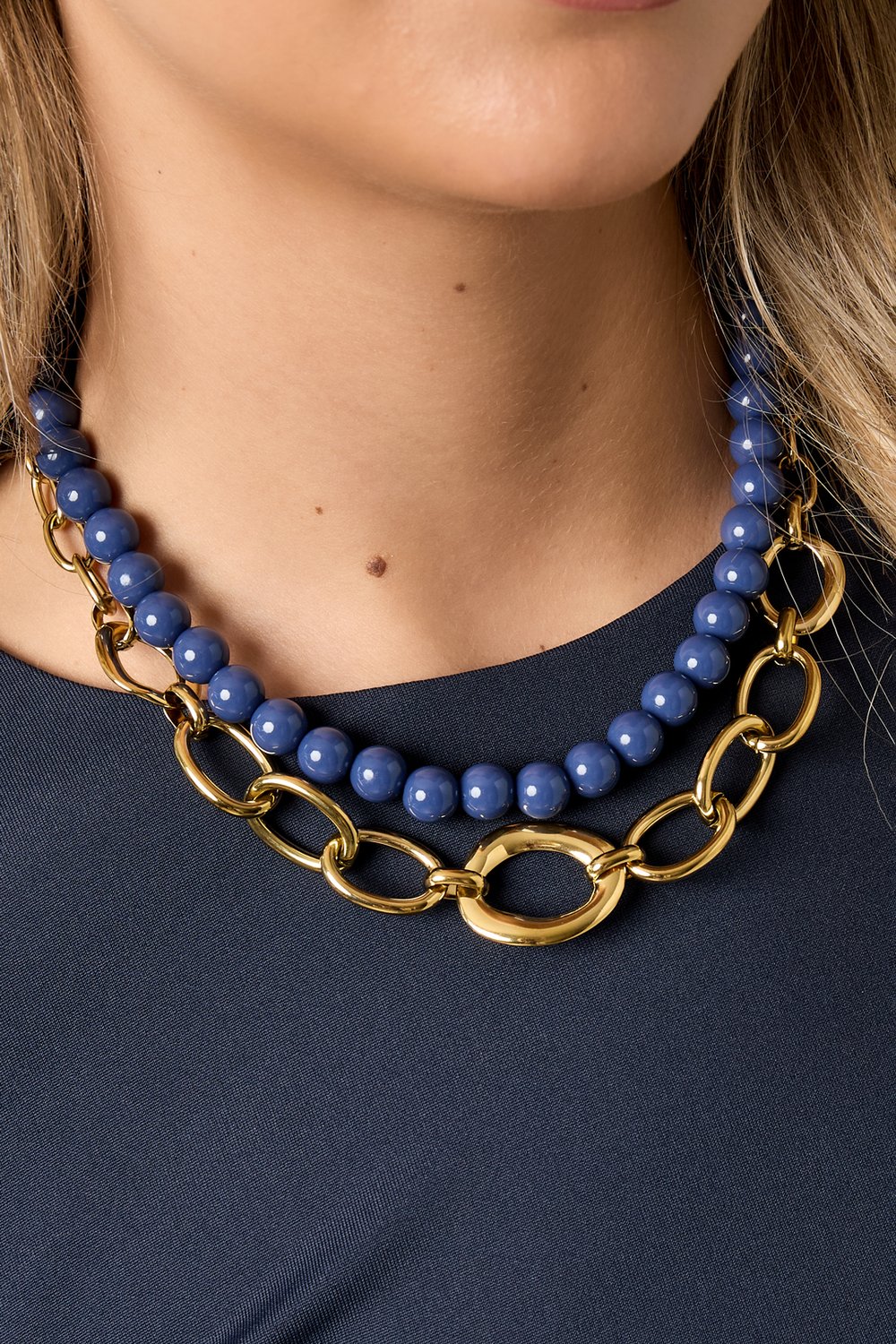 Edelstahlkette Halsketten Kette Casual Daily Simple Series Damenschmuck h5Bild3