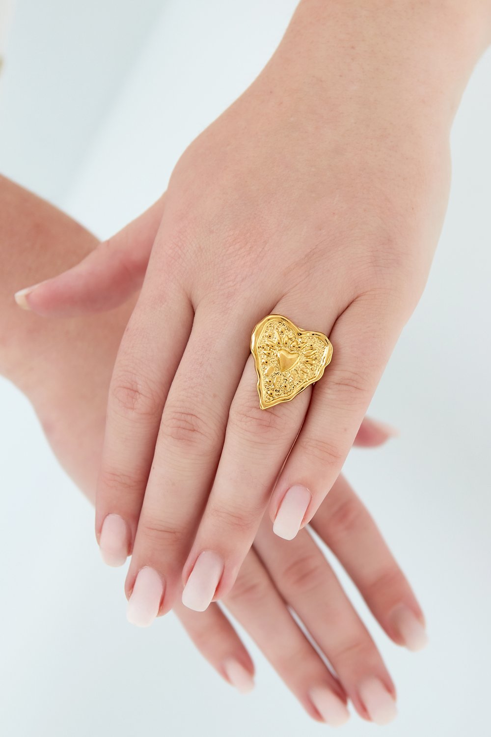 Anneau de coeur ridé h5Image2