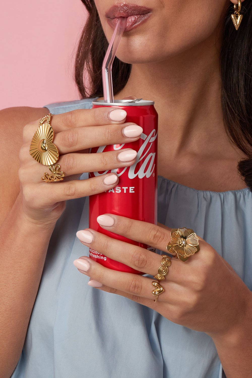 Edelstahl Statement Ringe Blume Casual Daily Simple Serie Damenschmuck Bild2