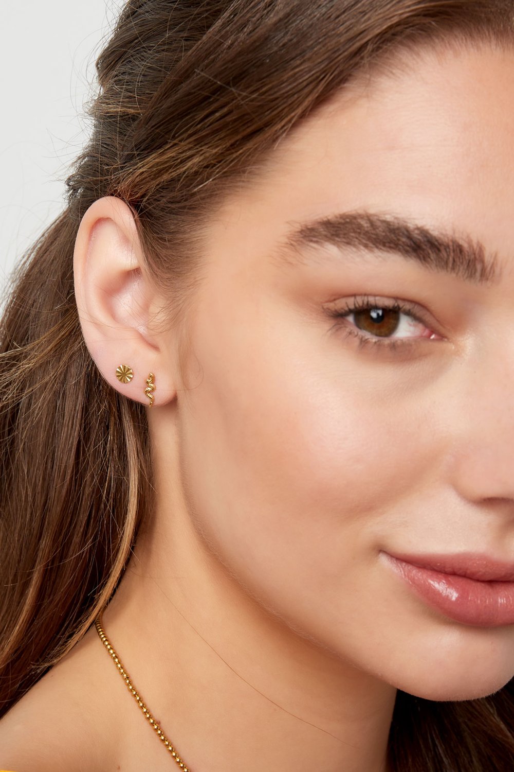 Ear plug snake - silver color Stainless Steel Picture3