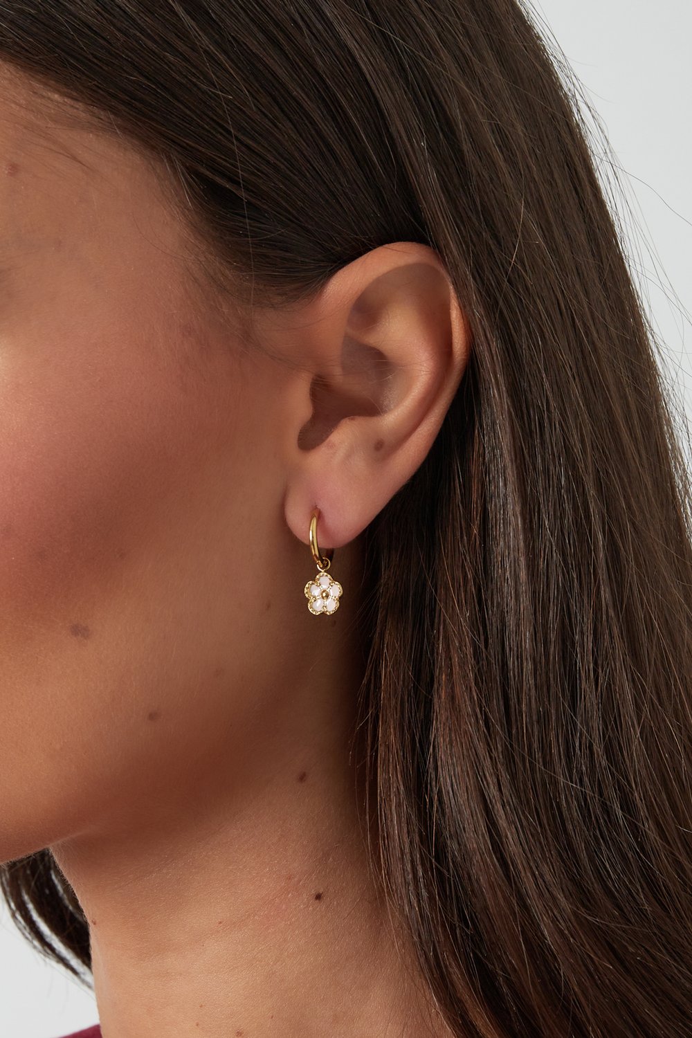 boucles d'oreilles fleurs mignonnes Image2