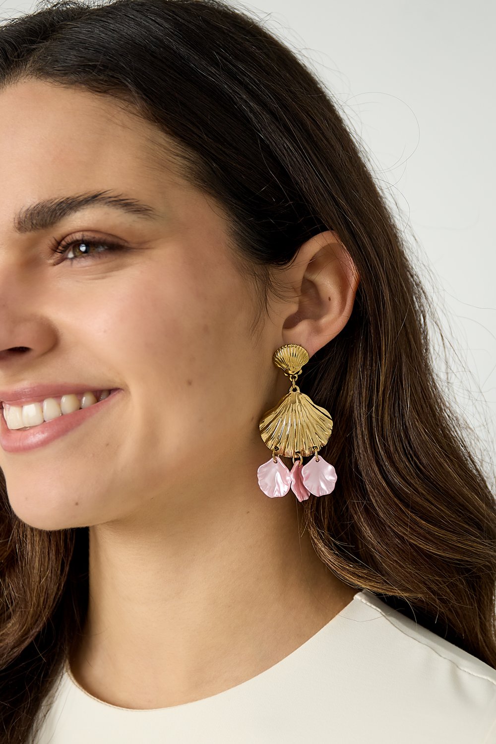 Earrings with shells and mother of pearl Picture2