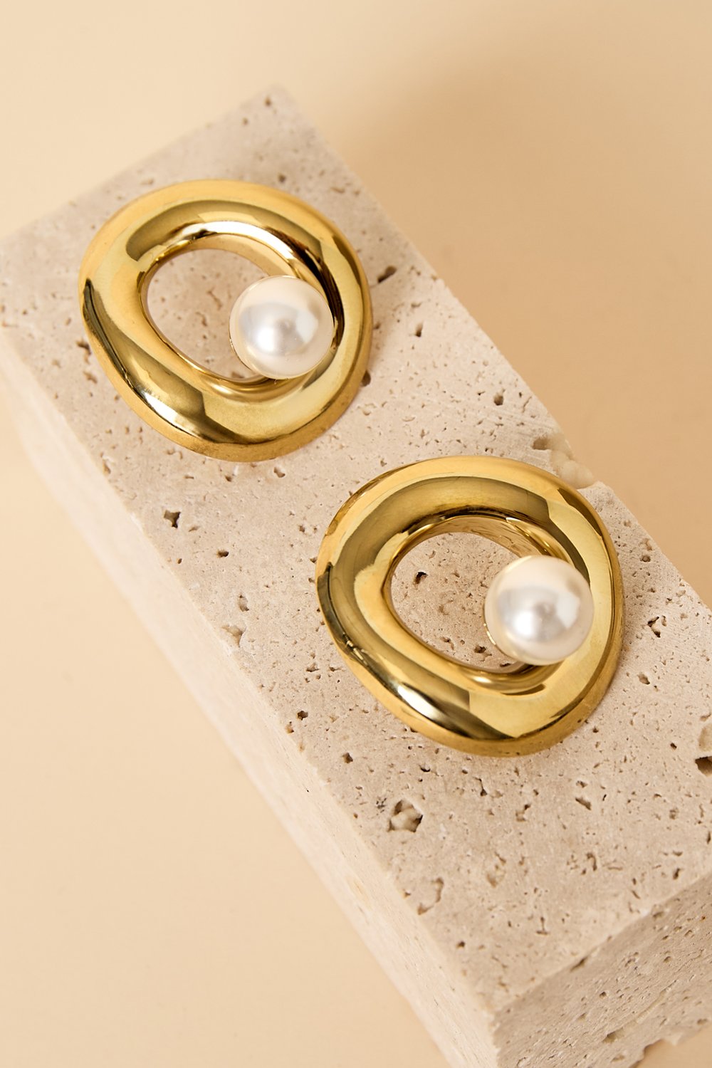 Stainless Steel Stud Earrings circle Casual Daily Simple Series Women's jewelry Picture4