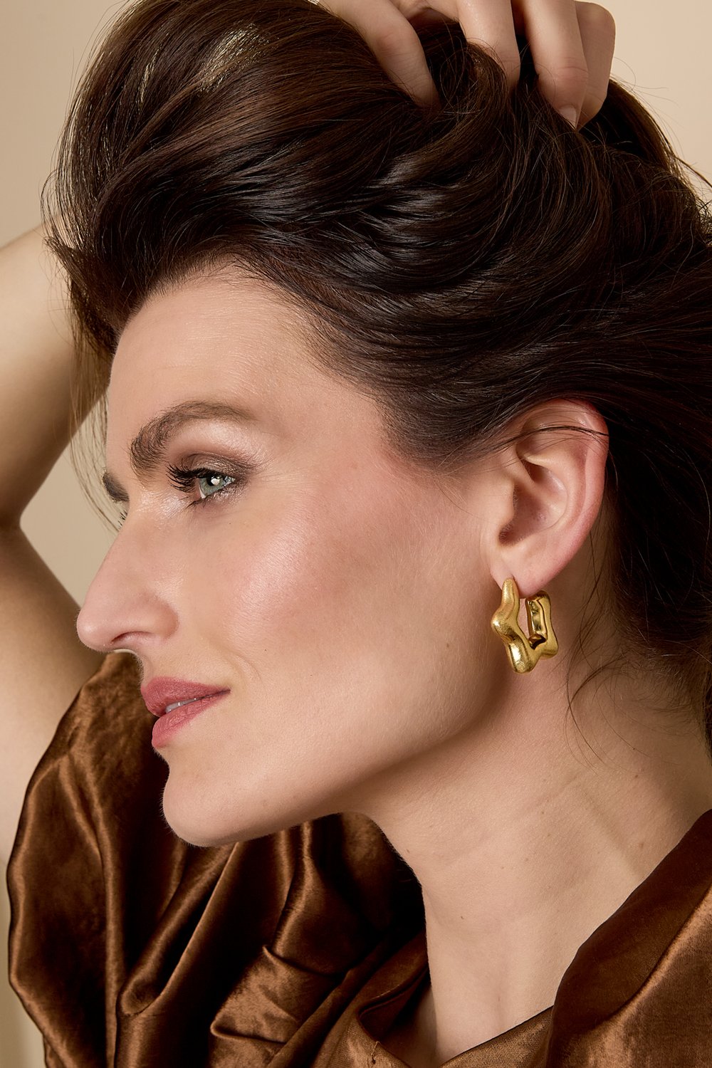 Creolen Star Casual Daily Simple Series Damenschmuck Bild2