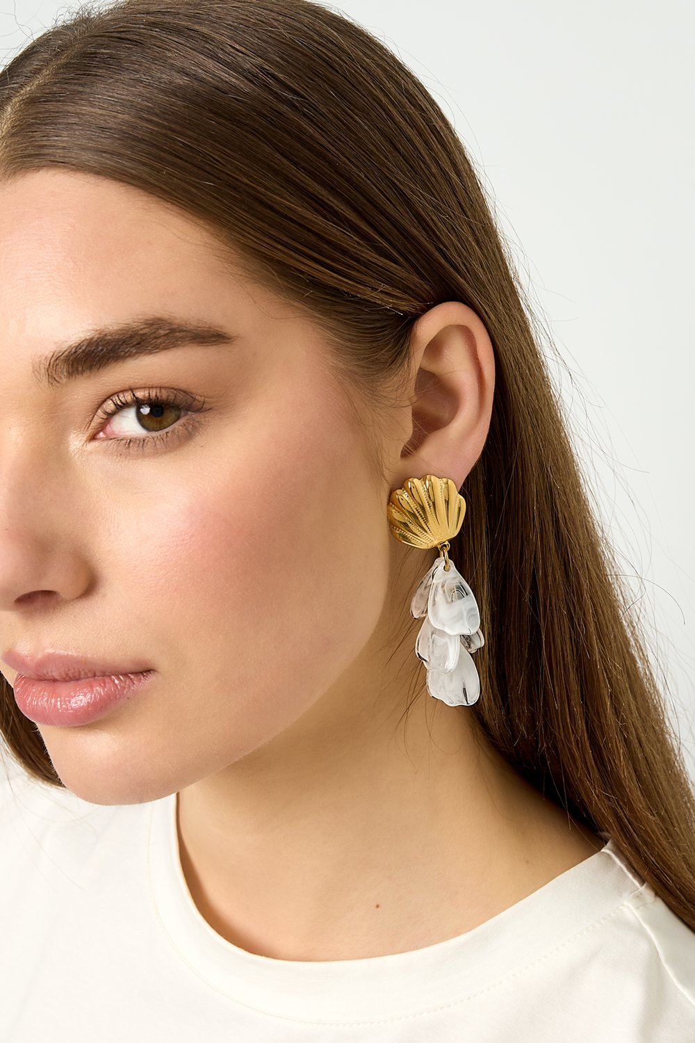 Shell earrings with mother of pearl Picture4