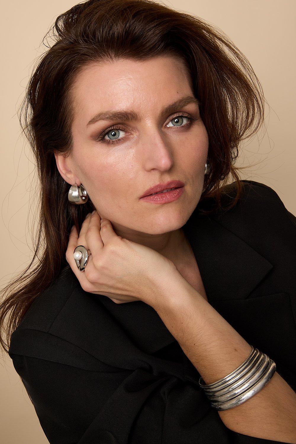 Stainless Steel Hoop Earrings circle Casual Daily Simple Series Women's jewelry Picture3