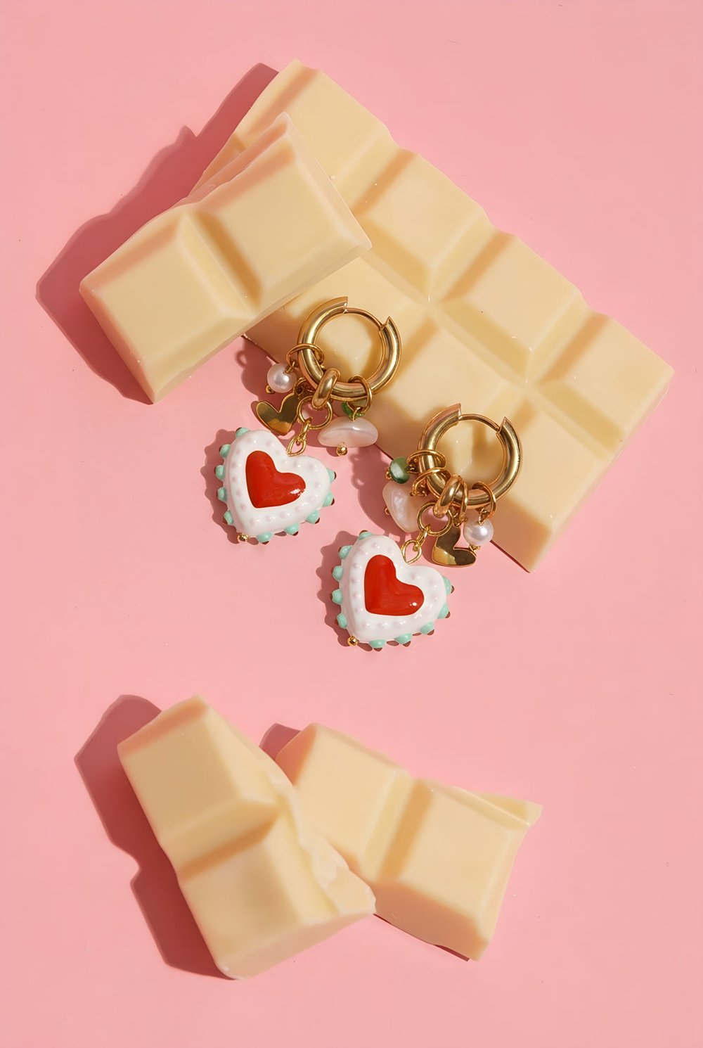 Stainless Steel Drop Earrings Heart Casual Valentine's Day Romantic Series Women's jewelry Picture2