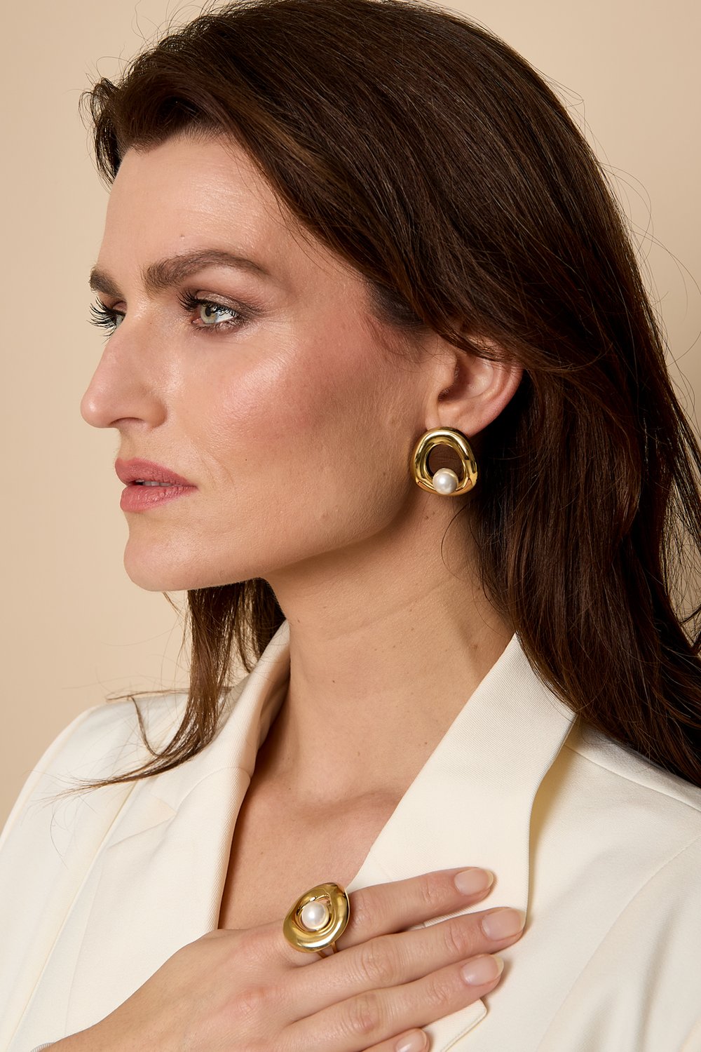 Stainless Steel Stud Earrings circle Casual Daily Simple Series Women's jewelry Picture3