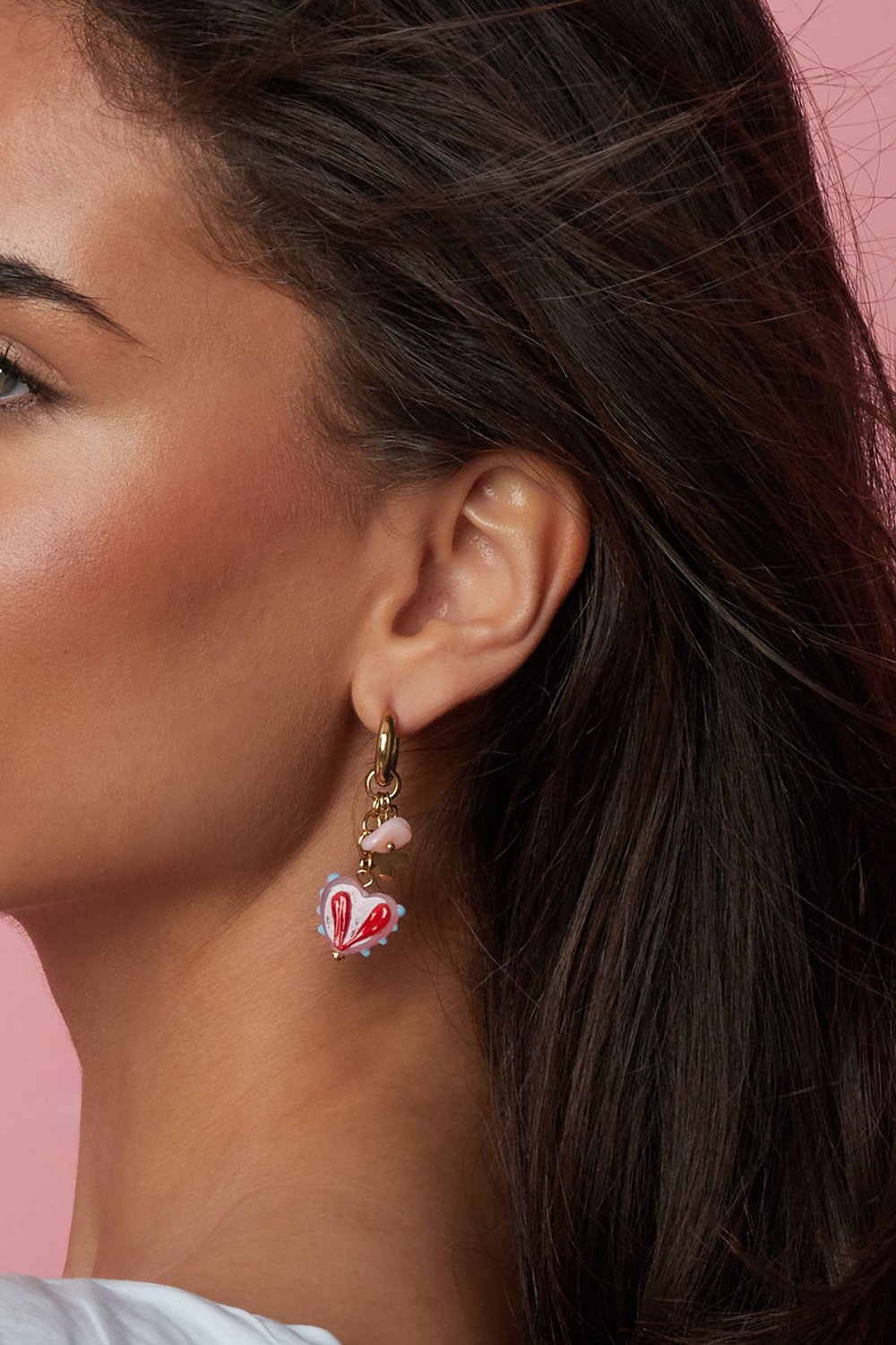 Stainless Steel Drop Earrings Simple Daily Romantic Series Women's jewelry h5Picture4