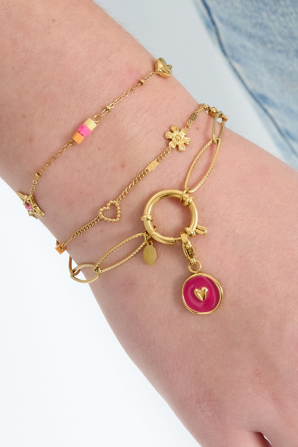 Stainless Steel Chain Bracelets Chain DIY Daily Simple Series Women's jewelry h5Picture2