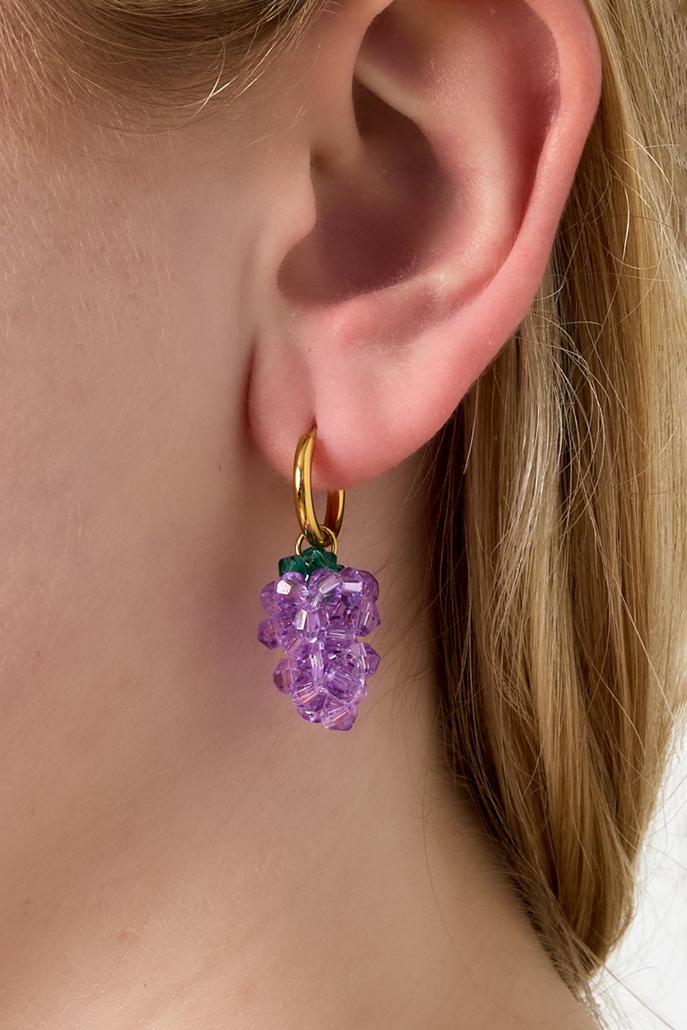 Boucles d'oreilles pendantes en acier inoxydable, série Plant Casual Daily Simple, bijoux pour femmes h5Image2