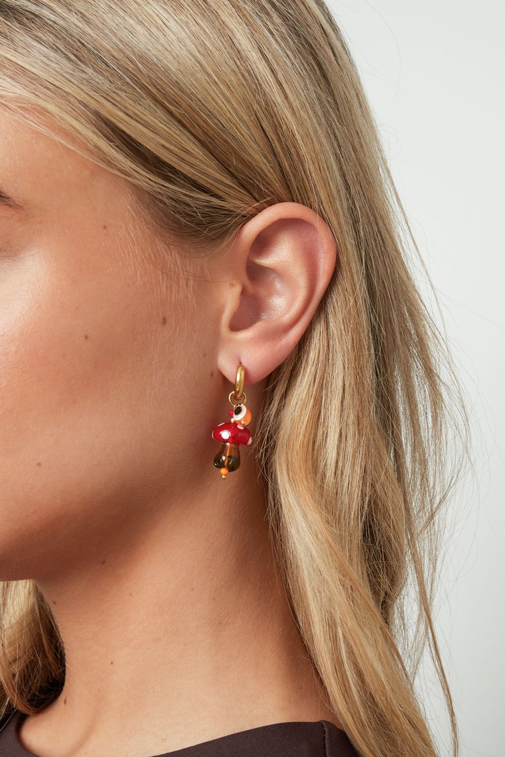 Orecchini pendenti in acciaio inossidabile, stile casual, semplici, da donna, serie h5Immagine2