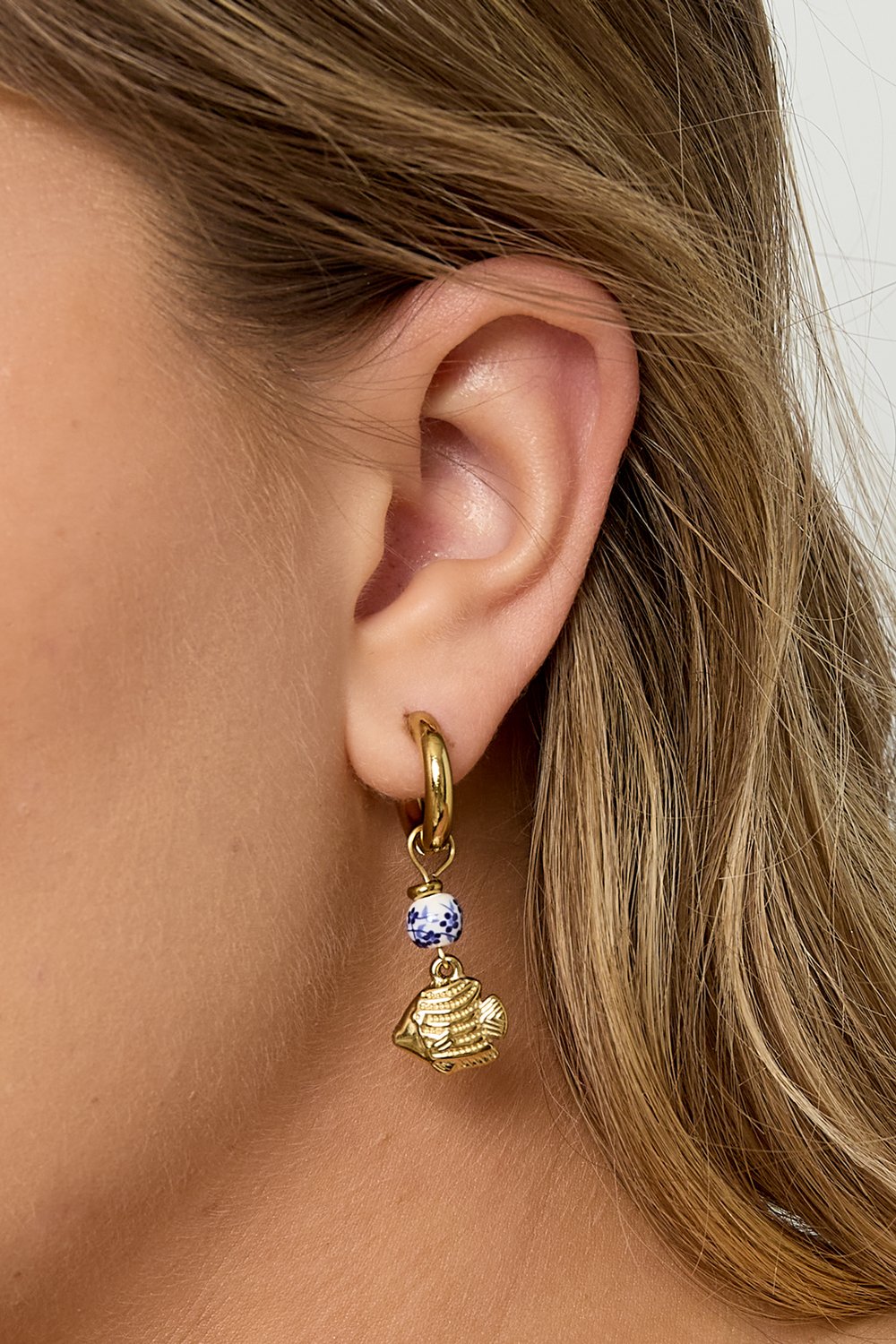 Stainless Steel Dangle Earrings fish Casual Daily Simple Series Women's jewelry h5Picture3