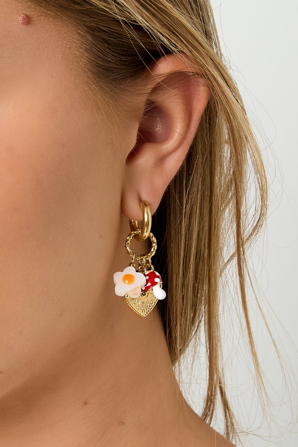 Drop Earrings Flower Devil's eye Heart plant Casual Daily Simple Series Women's jewelry h5Picture3