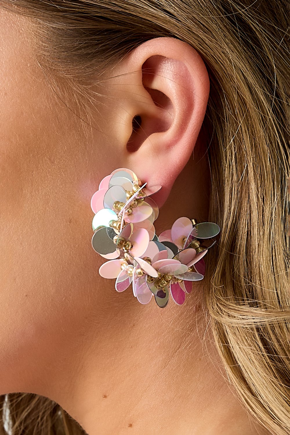 Pendientes de aro de cobre geométricos, informales, diarios, sencillos, joyería para mujer Imagen7