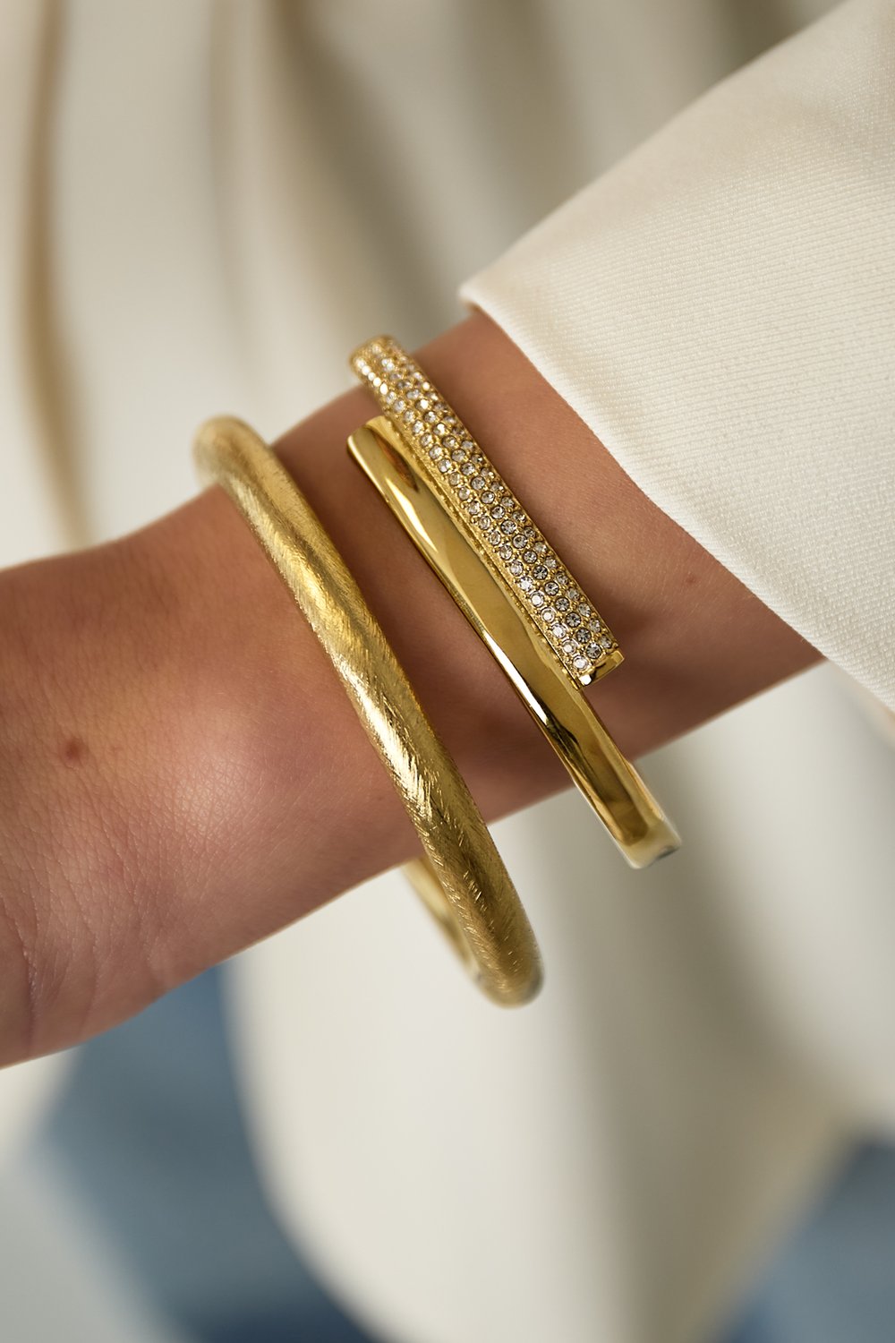 Edelstahl Armreifen Kreis Casual Täglich Einfache Serie frauen schmuck Bild2