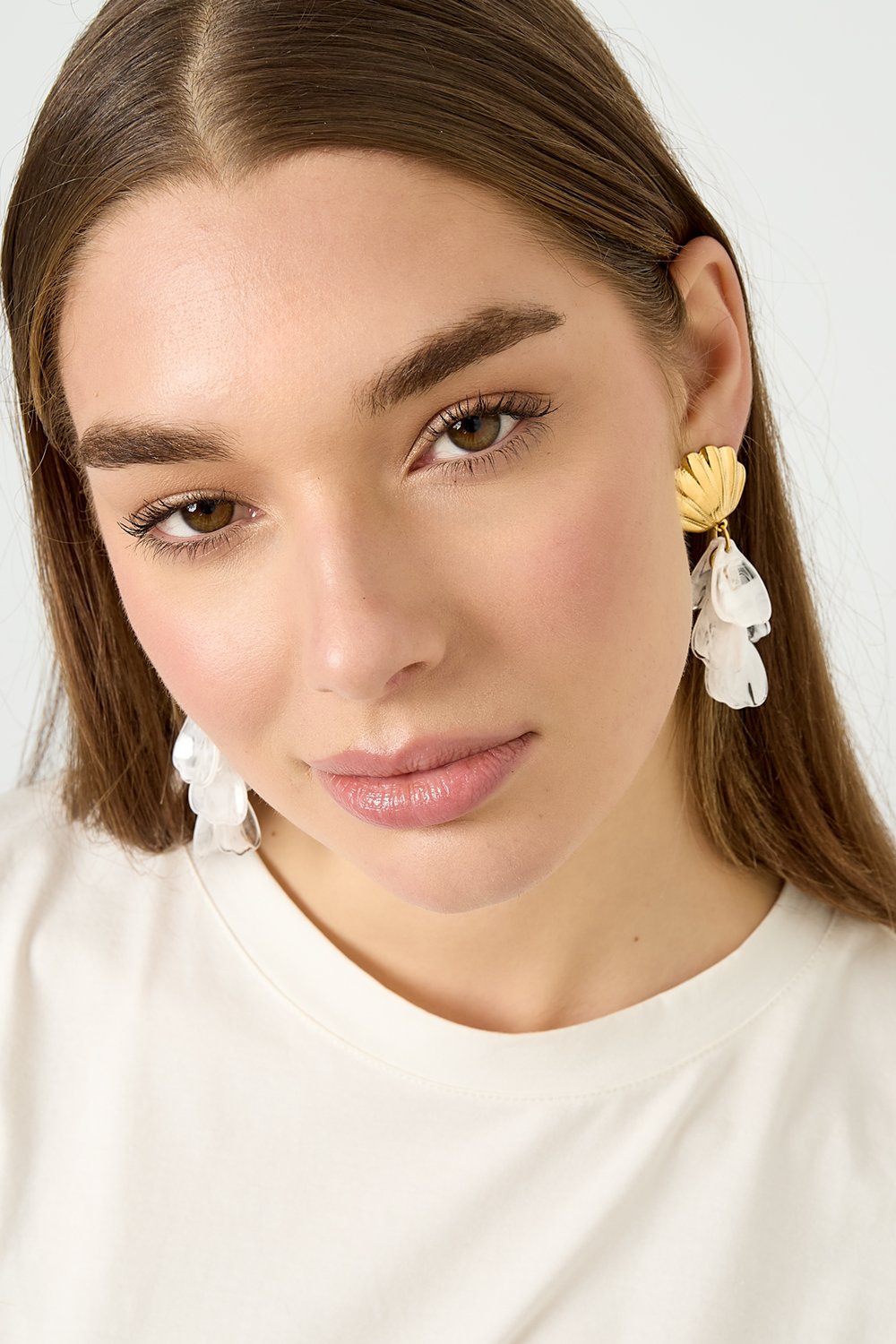 Shell earrings with mother of pearl Picture2