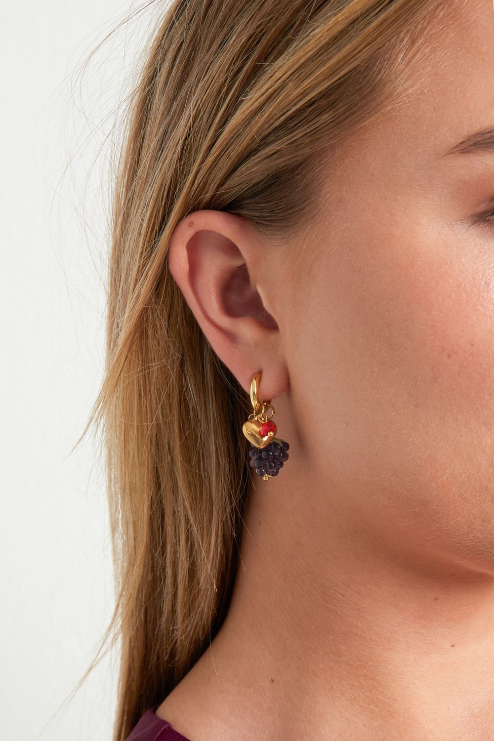 Stainless Steel Drop Earrings fruit Daily Daily Simple Series Women's jewelry h5Picture2