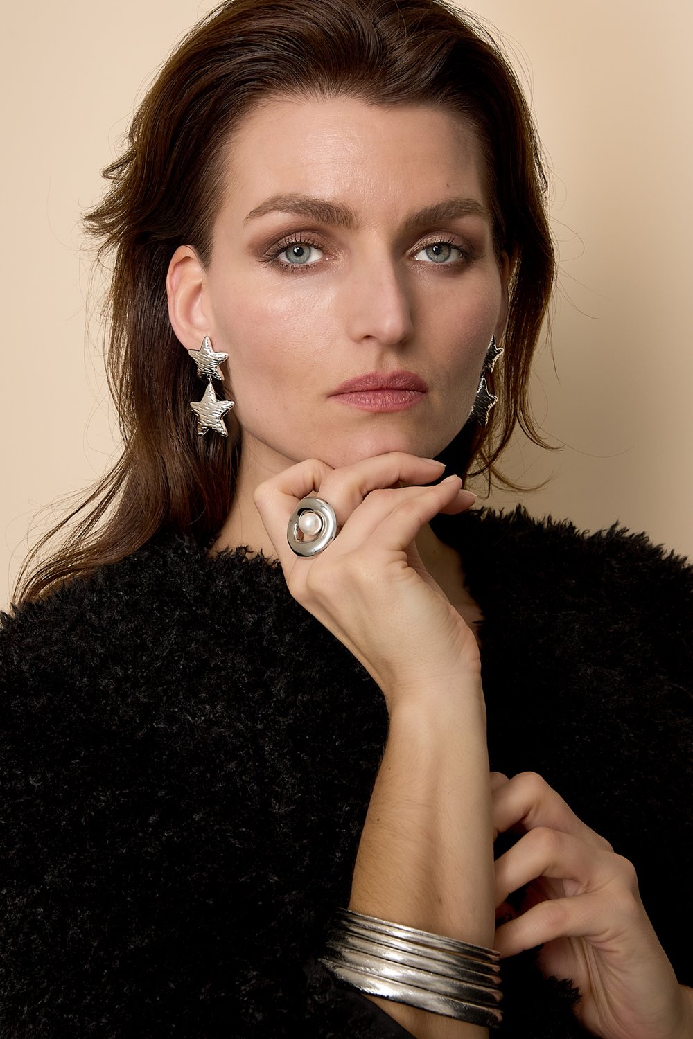 Stainless Steel Drop Earrings Star Casual Daily Simple Series Women's jewelry Picture2