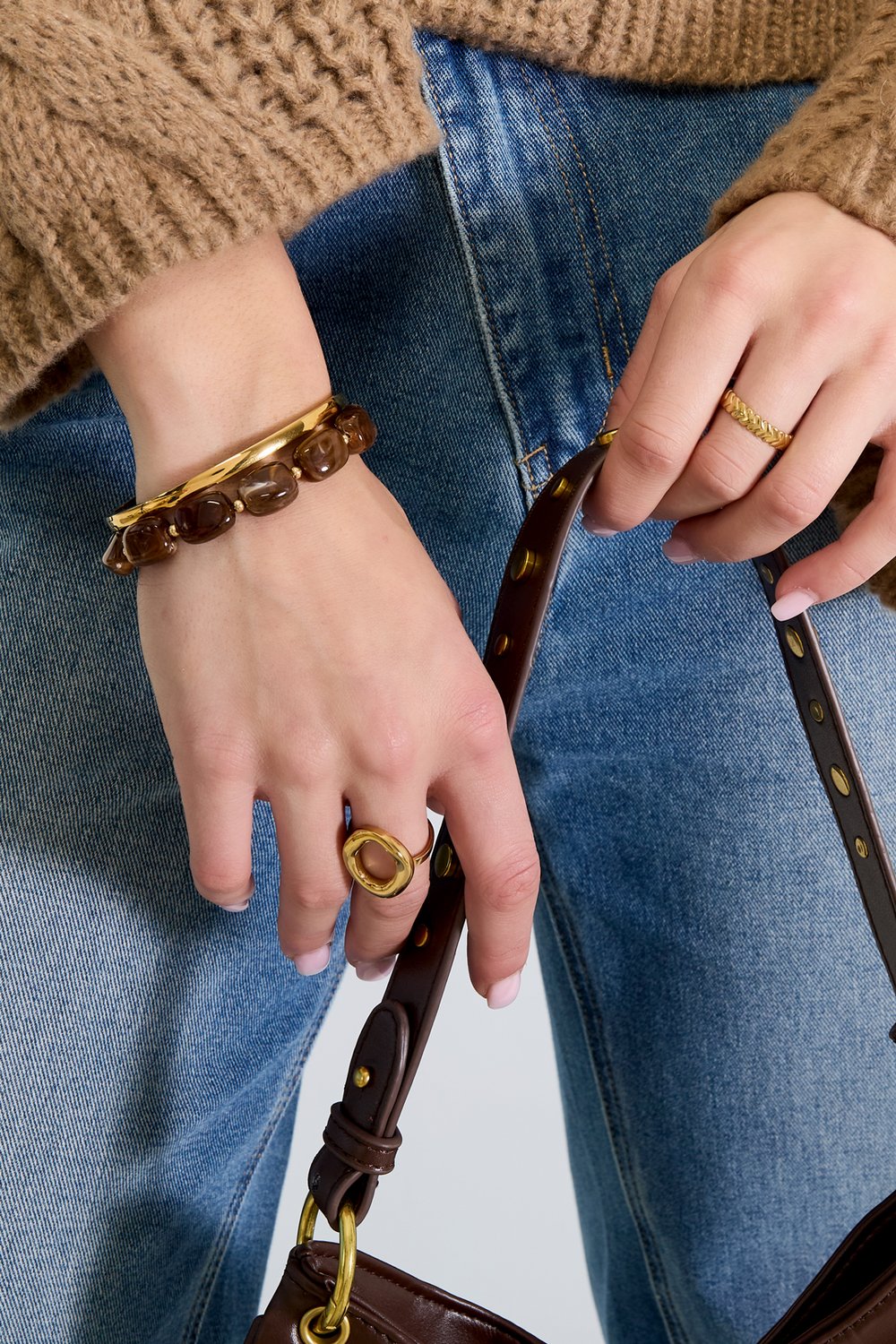 Akrilik Boncuklu Bilezikler Boncuklar Retro Günlük Klasik Seri Kadın Takıları h5Resim3