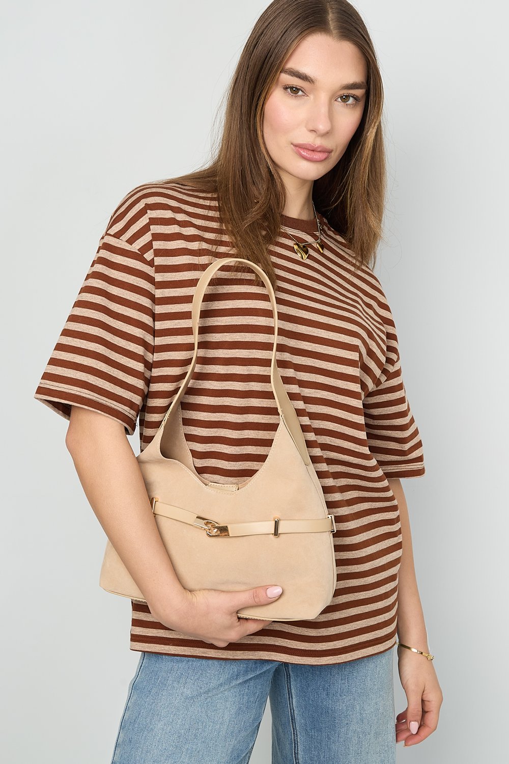 Shoulder Bags Solid Color Casual Suede Daily Accessories h5Picture2