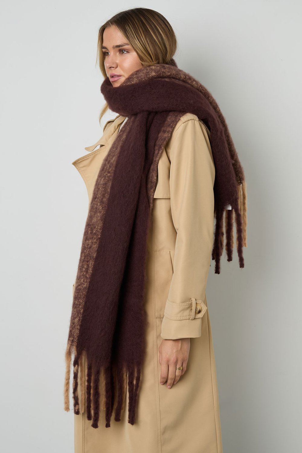 Kışlık atkılar karışık renk Günlük Polyester Günlük h5Resim3