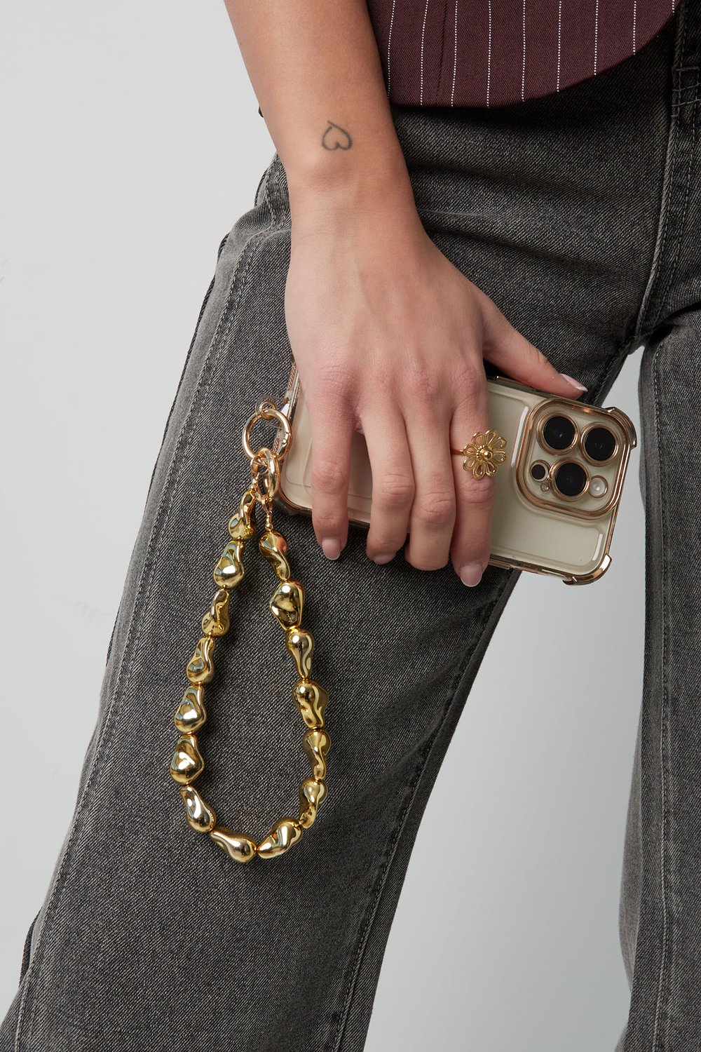 Phone cord elegant edge-Gold color h5Picture2