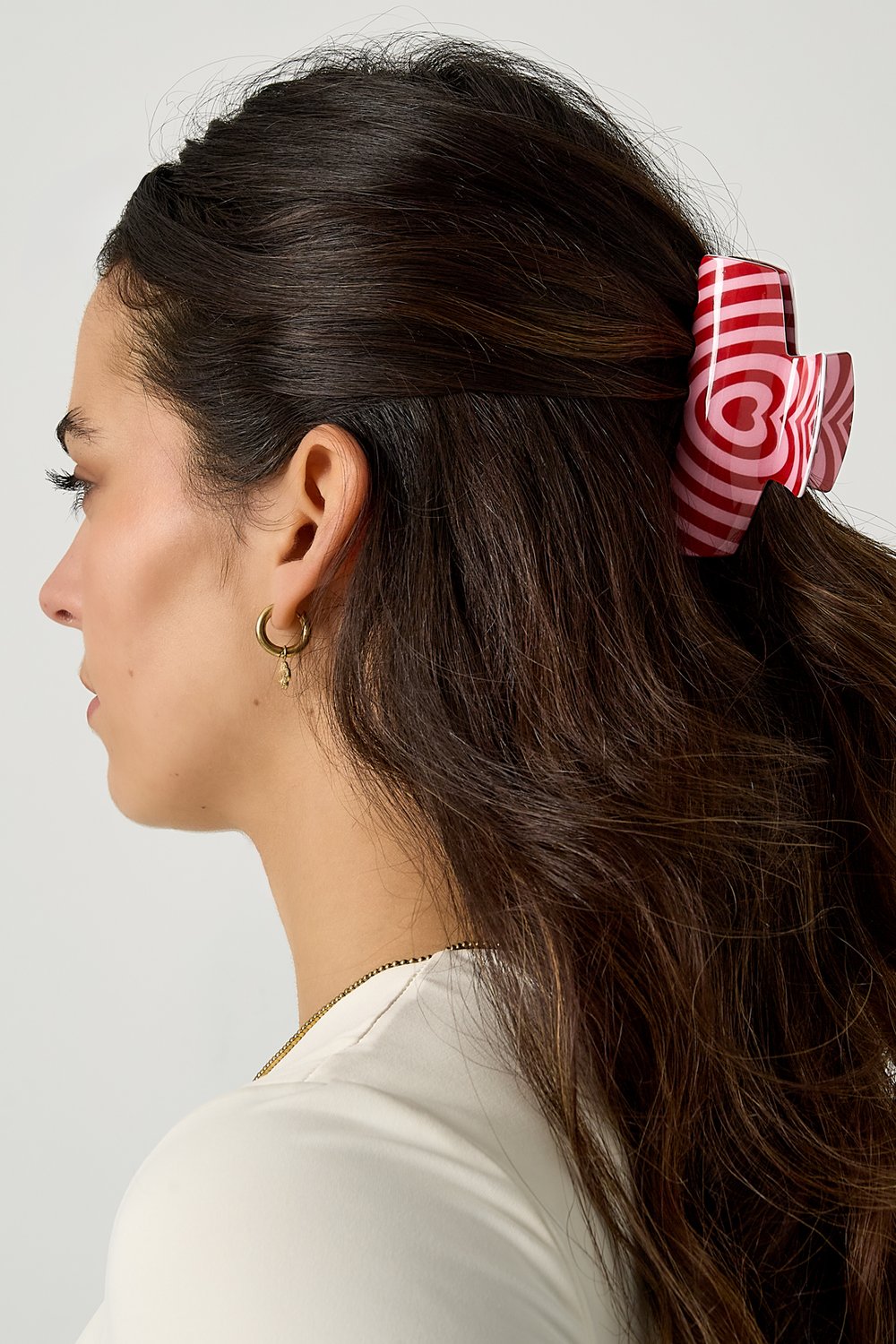 Hair Clips Heart Casual Imitation Acetate sheet Valentine's Day Accessories Picture2