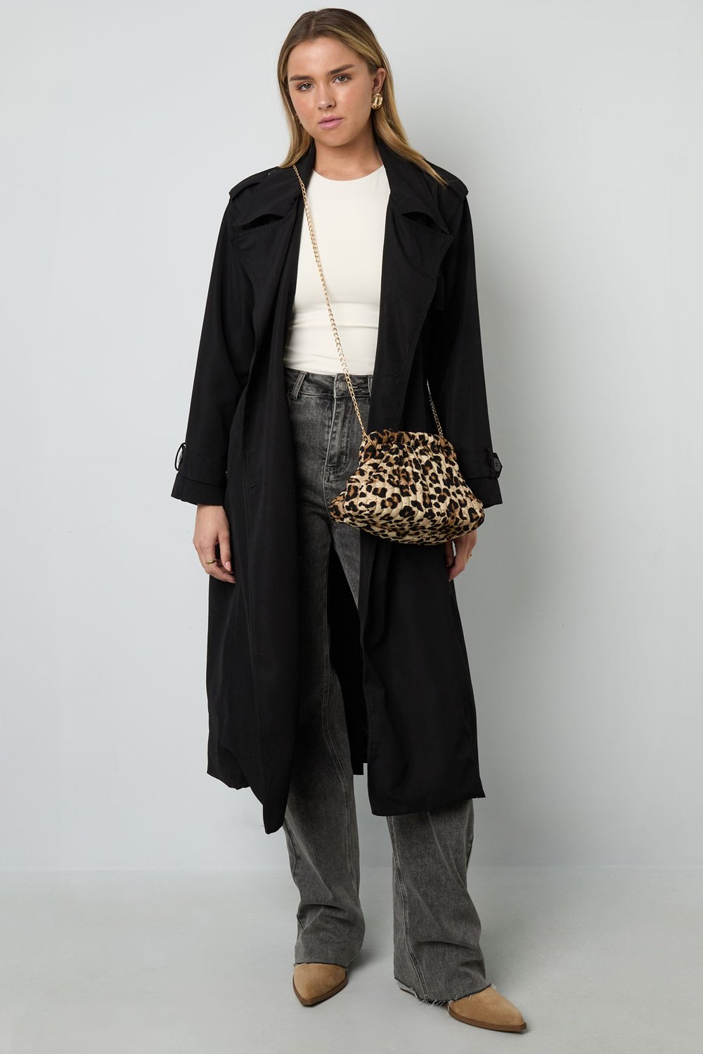 Schultertaschen Leopardenmuster Lässig Baumwolle Alltagsaccessoires Bild3