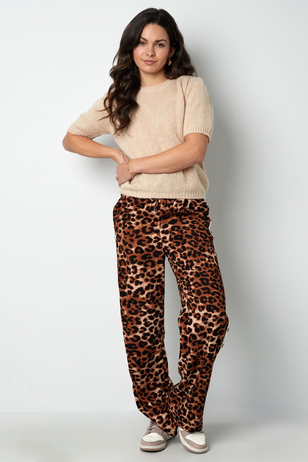 Nylon Women's Short Sleeve Top Knitted Back Tie Design Picture6