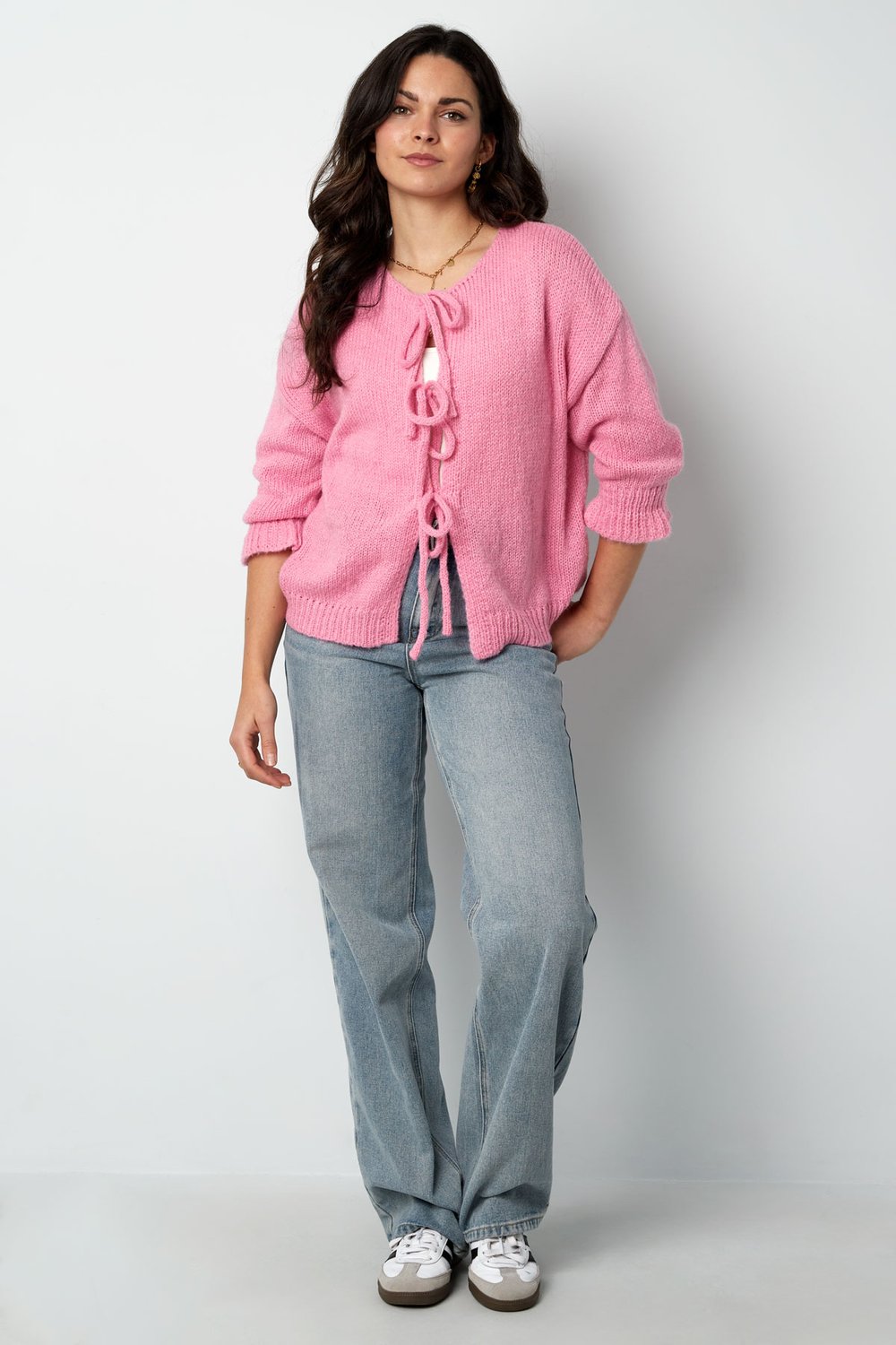 Nylon Women's Short Sleeve Tops Oversized Lace-Up Design Picture9