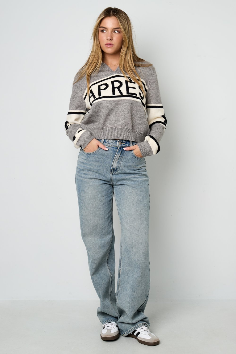 Knitted Polyester Fiber Women's Knit Sweaters Casual Letters h5Picture10