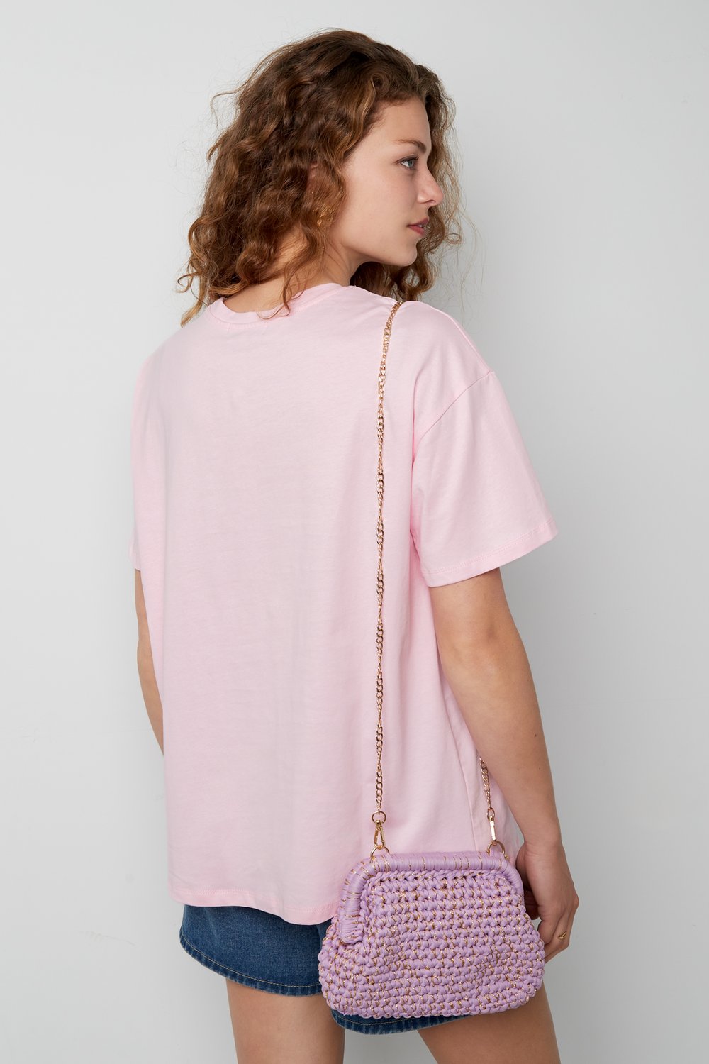 Cotton Women's T-shirt Street Random Print h5Picture6