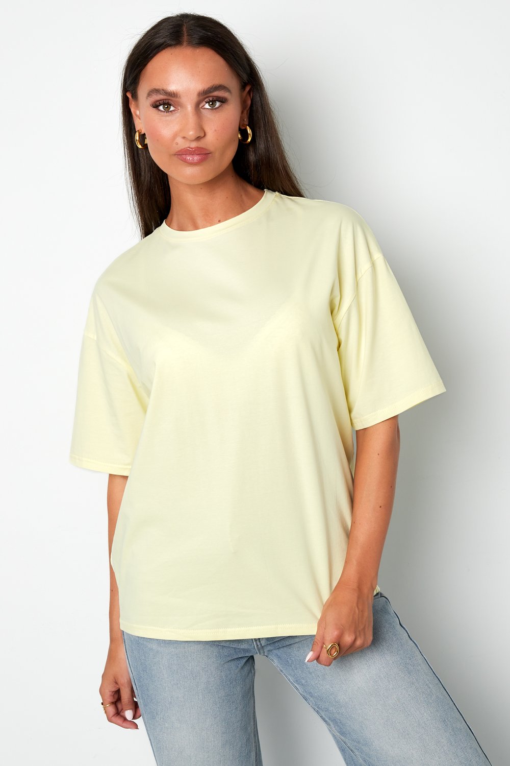 Cotton Women's T-shirt Casual Letters Picture7