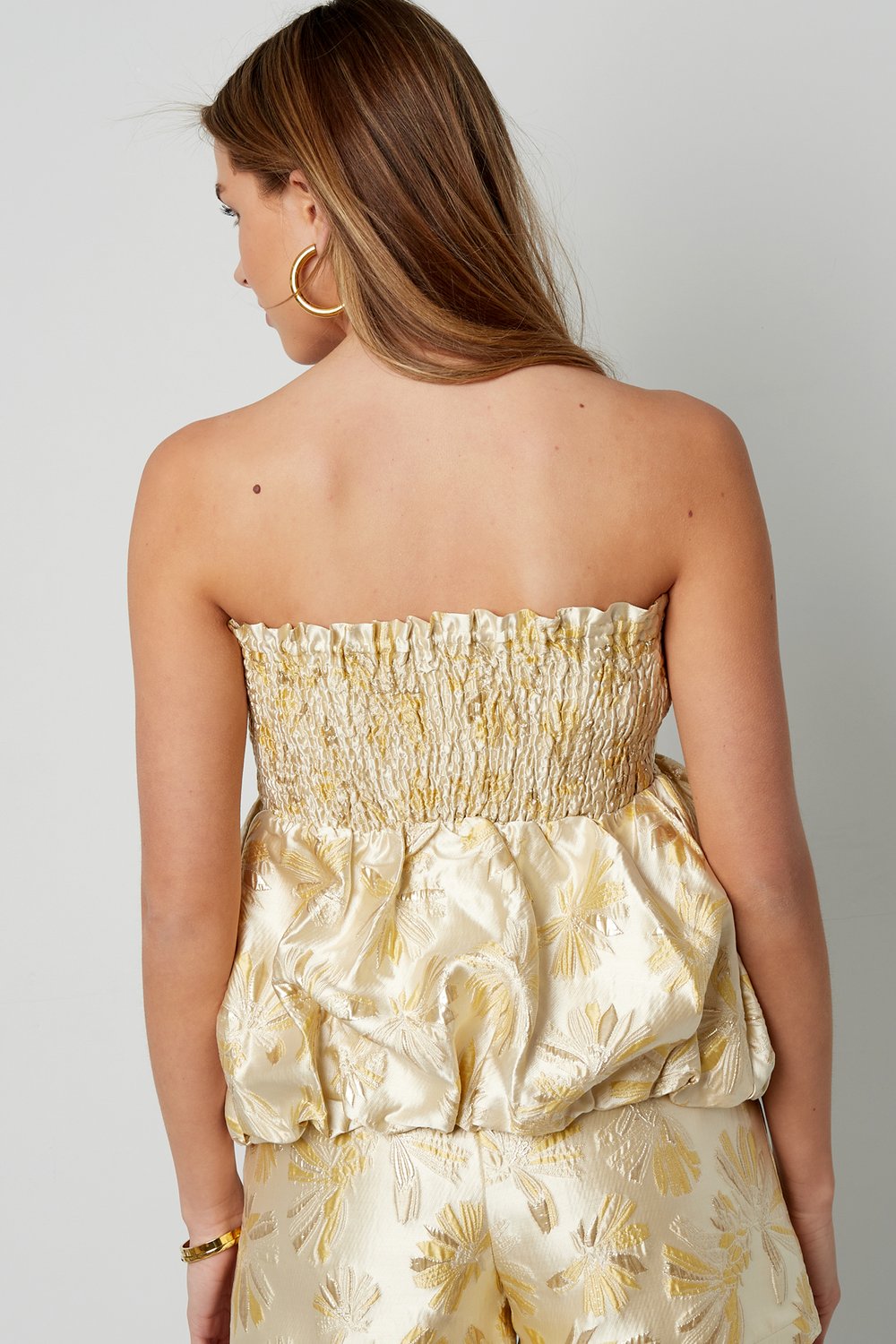 Silk Blend Sleeveless Top Peplum Spring/Summer Picture4