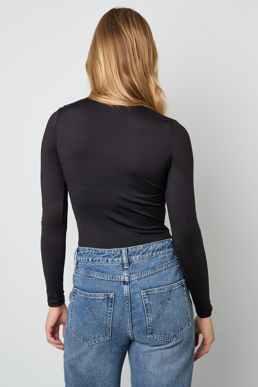 Gebreide Nylon Bodyshaper Basiskleur Eenvoudig Ontwerp Afbeelding11