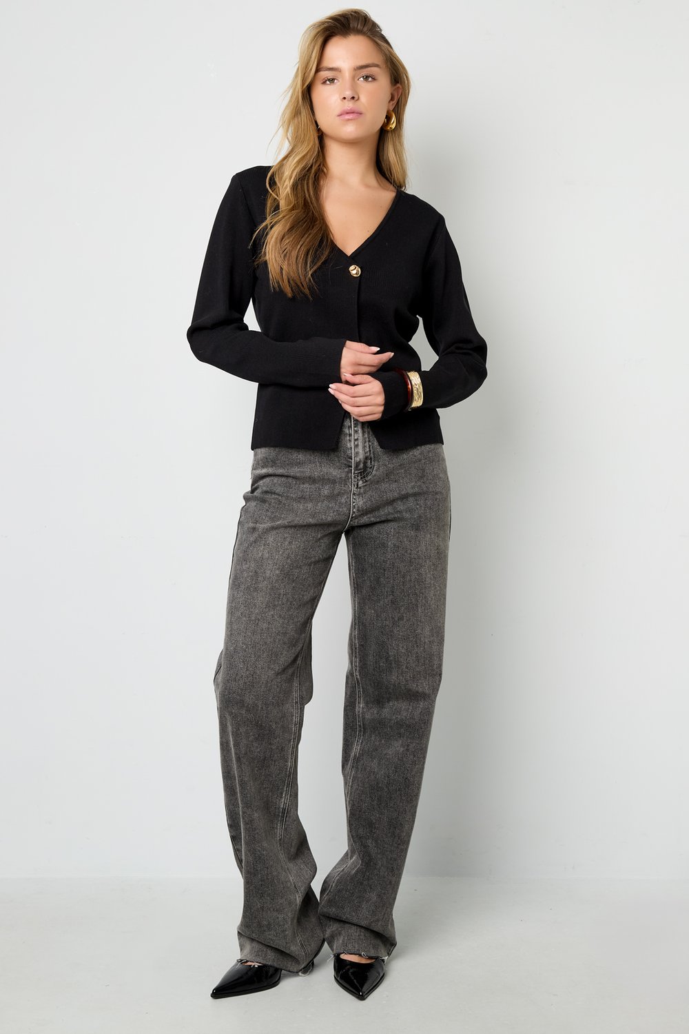 Viscose Knitted Women's Cardigan Casual Solid Color Fall/Winter h5Picture7