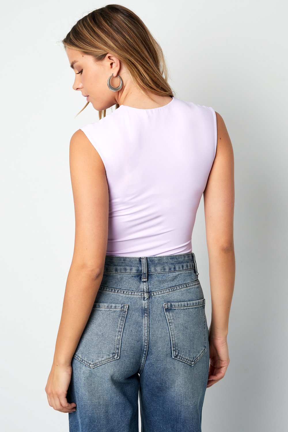 Strick-Nylon-Shapewear-Bodysuit Basis Einfarbig Frühling/Sommer h5Bild10