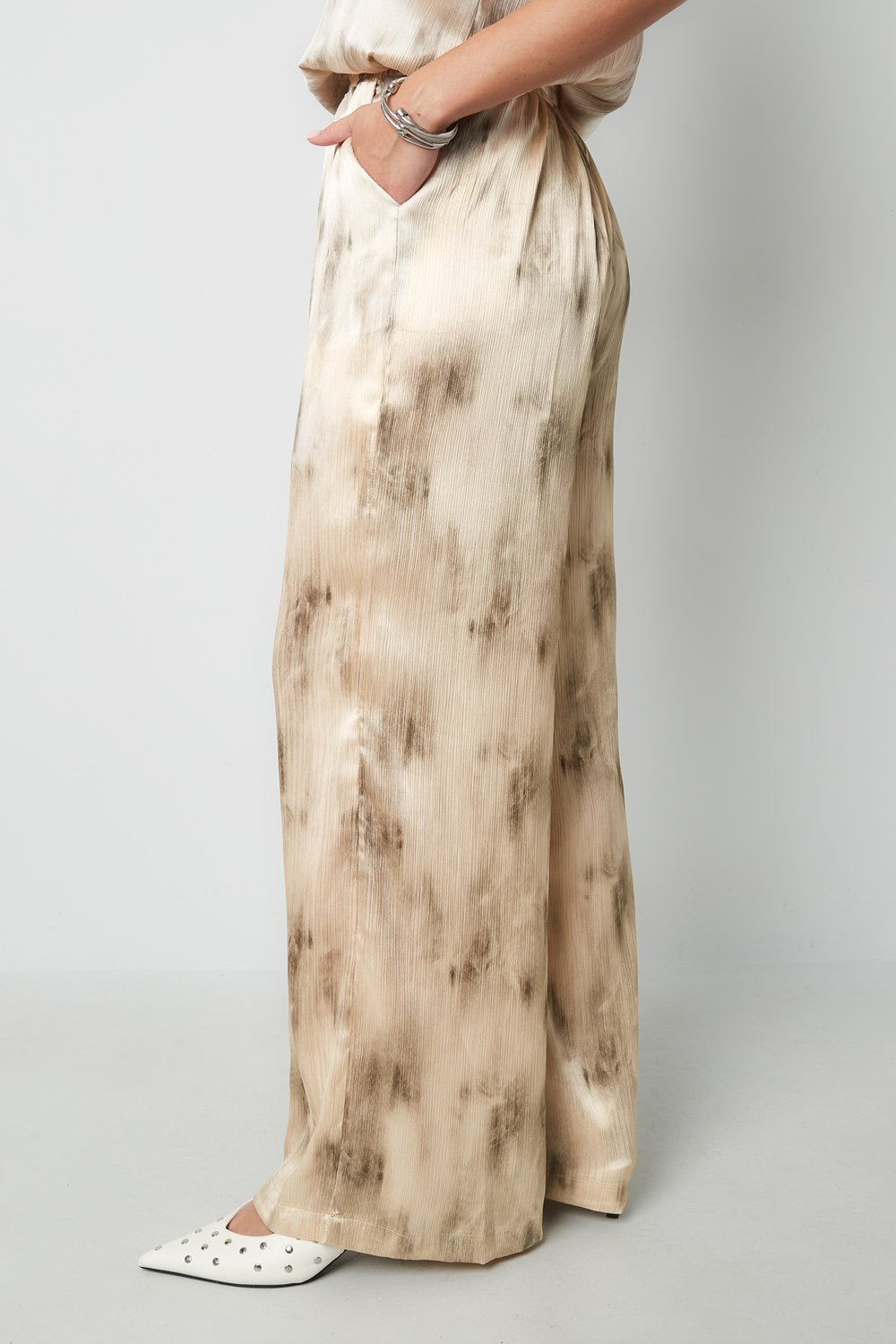 Pantalon large femme tissé casual Tie-dye Printemps/Été h5Image6