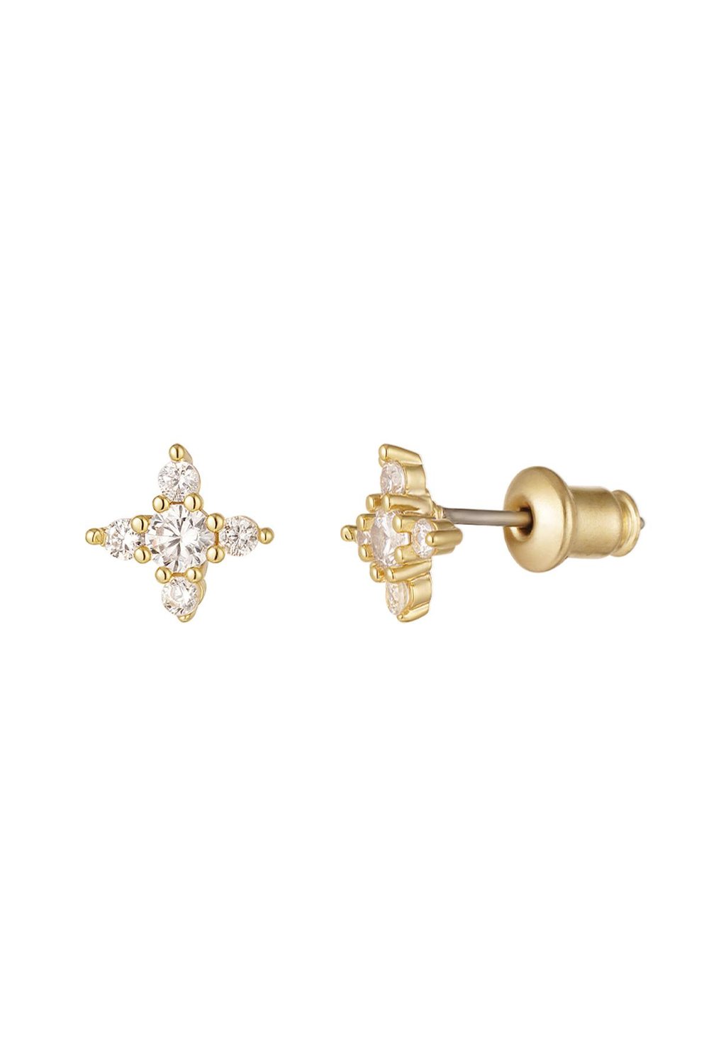 Kulak Studs Star - Sparkle Koleksiyonu Gold Copper 