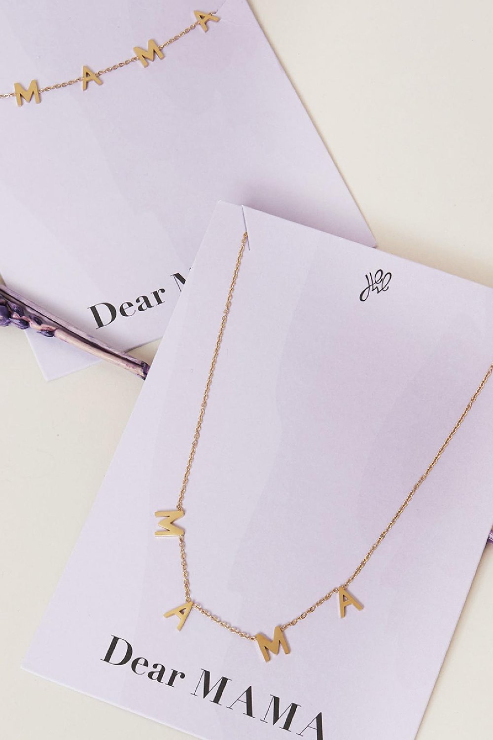 Necklace  Dear Mama Gold Color Stainless Steel Picture2