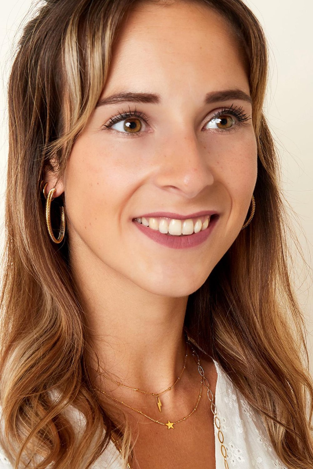 Paslanmaz çelik kolye yıldızı Gold Stainless Steel h5Resim3