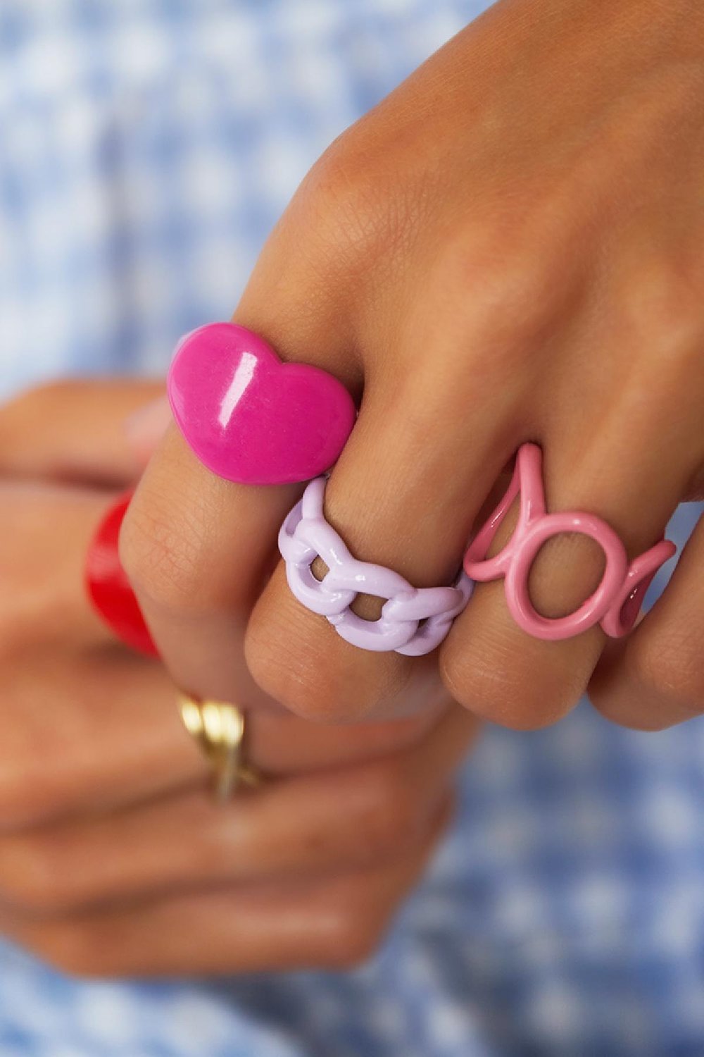 Süßigkeitenring in Herzform Schwarz Kunststoff 16 h5Bild3