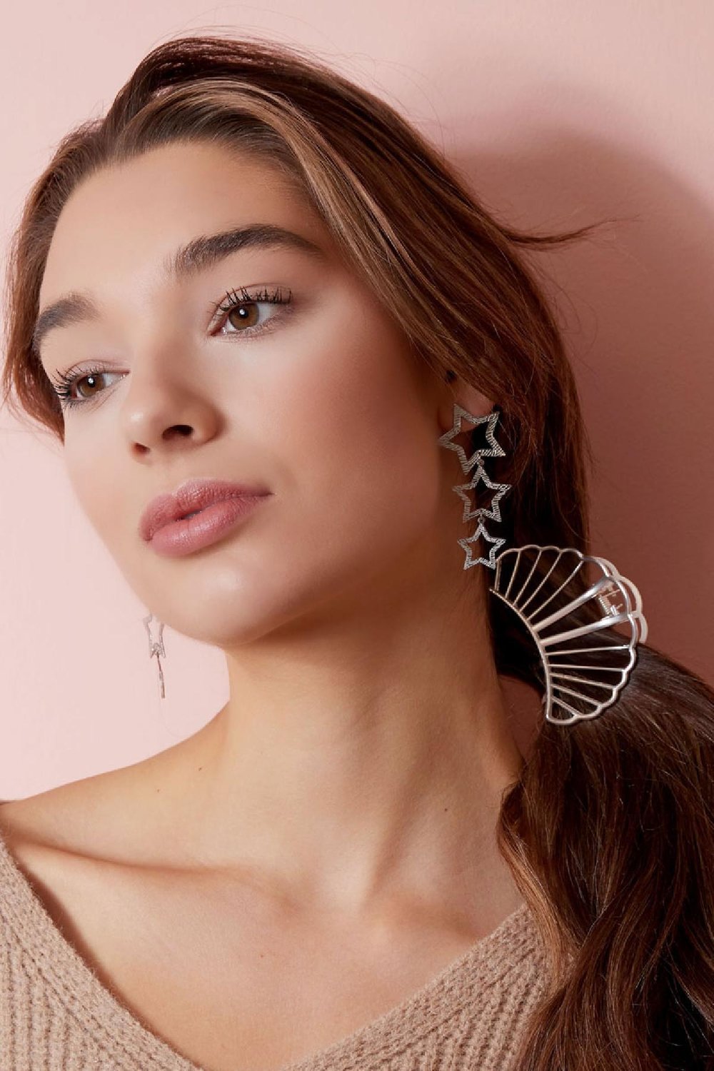 Hairclip Selma Vintage Gold Color Metal Picture3