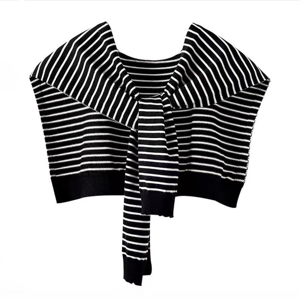 1 Stück lässiger gestreifter Garnschal