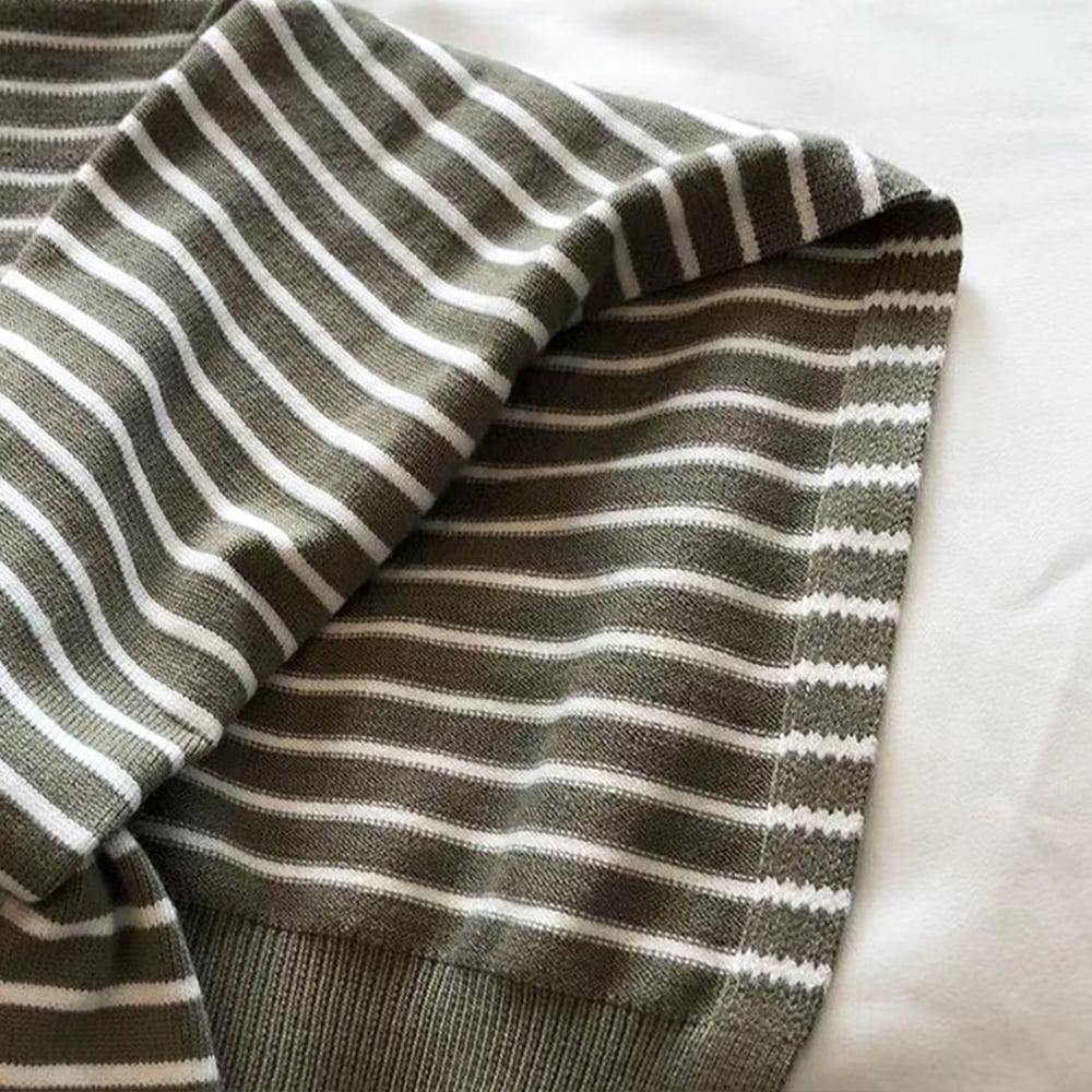 1 Stück lässiger gestreifter Garnschal Bild4