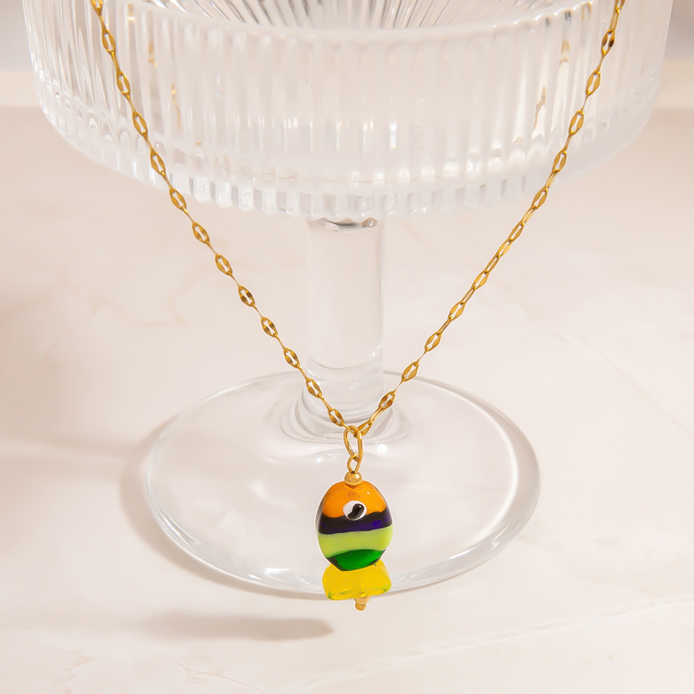 Fish Gold Color Pendant Necklaces Picture3