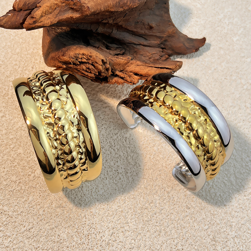 1 Piece Mixed Color Stainless Steel Cuff Bracelet Picture3