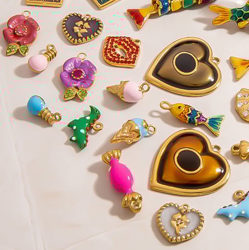 1 Stück einfache Serie DIY Blume Schildkröte Fisch Edelstahl Anhänger Bild2